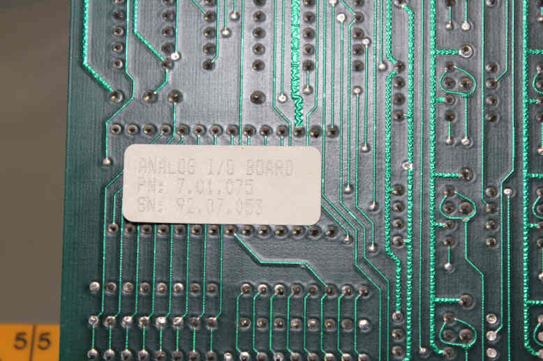 ANALOG I-O BOARD ( NO. 5 22 106)