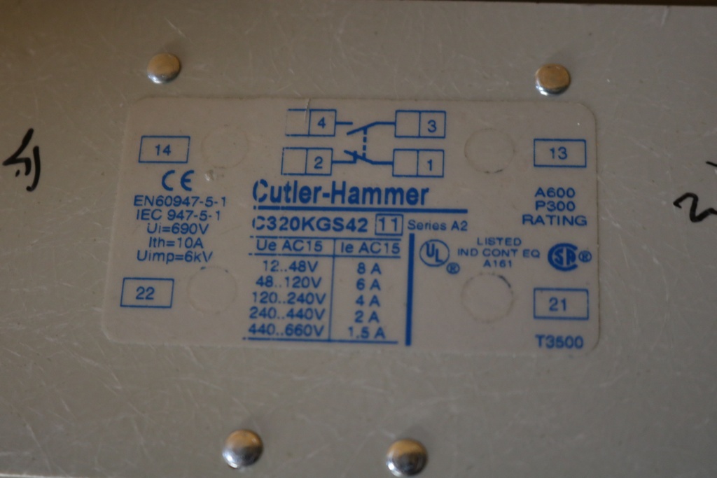 Eaton Cutler-Hammer Series A1 Contact Kit- CE15RN3