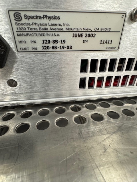 FSI Polaris - Spectra-Physics J20-8S-19 Laser Power Supply (Damaged)