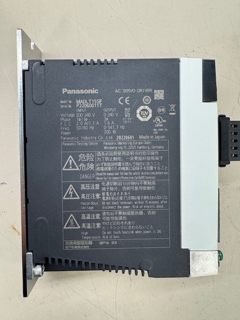 Panasonic MADLT15SF AC Servo Driver 200V 50/60 Hz