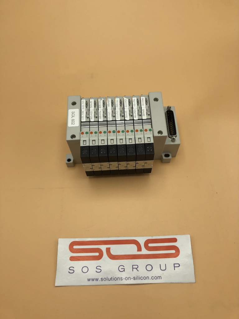 SMC 8 Solenoid 24 Volt Stack Up Bank Assembly