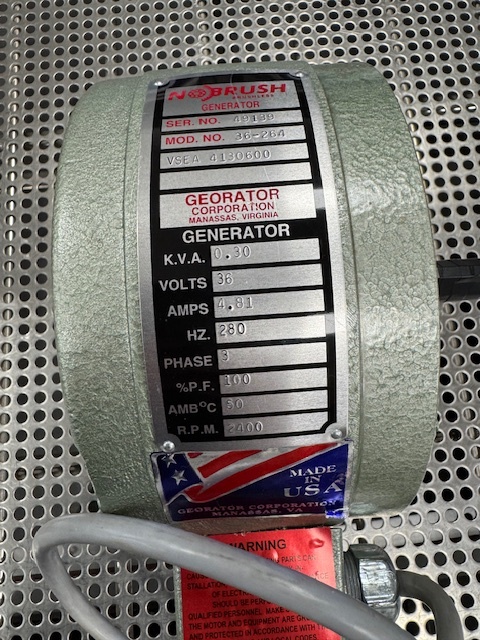 Varian Kestrel 650/750 41306-00 Brushless Generator