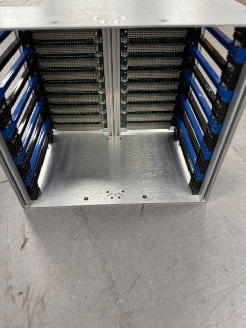 Varian Kestrel 650/750 42876-00 Card Cage VME 11slot w/ Backplane electornic V8011/11EADBLD16T