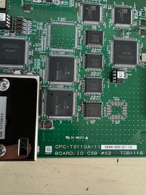 TEL Tokyo Electron CPC-T0110A-11 IO CSB Board 5044-000121-12 TOB1116
