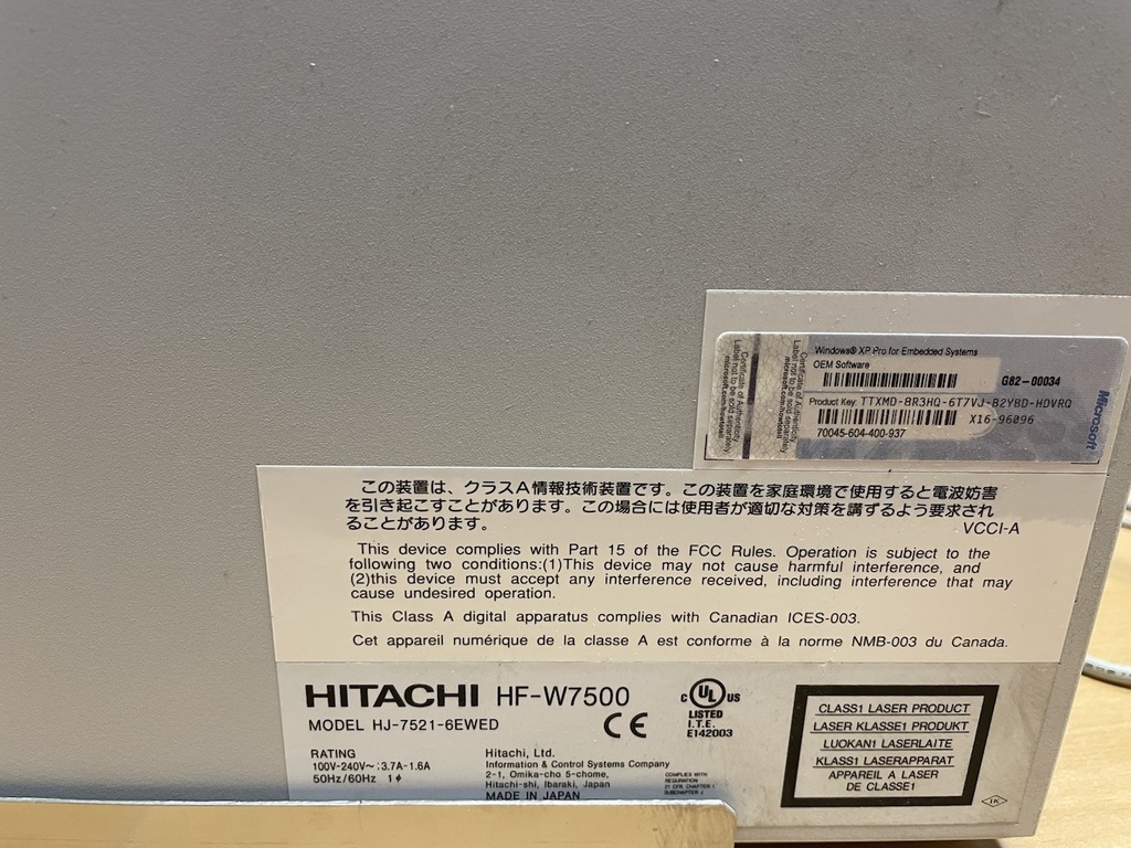 HITACHI HF-W7500 , HJ-7521-6EWED Industrial Computer