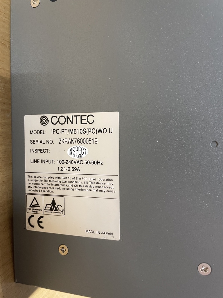 Contec IPC-PT / M510S (PC) WO U Touchscreen Computer PCI-6771 SBC Poly-Flow