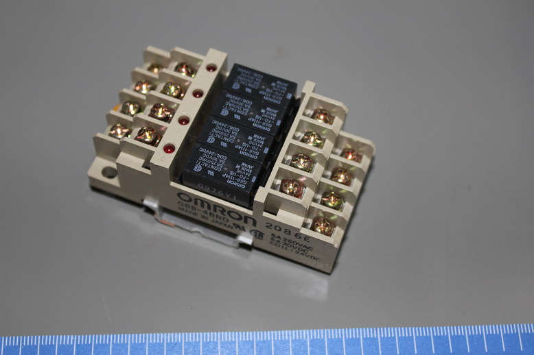 Compact Terminal Relay, 4PST-NO, 250VAC, 30VDC, 5A, 2086E