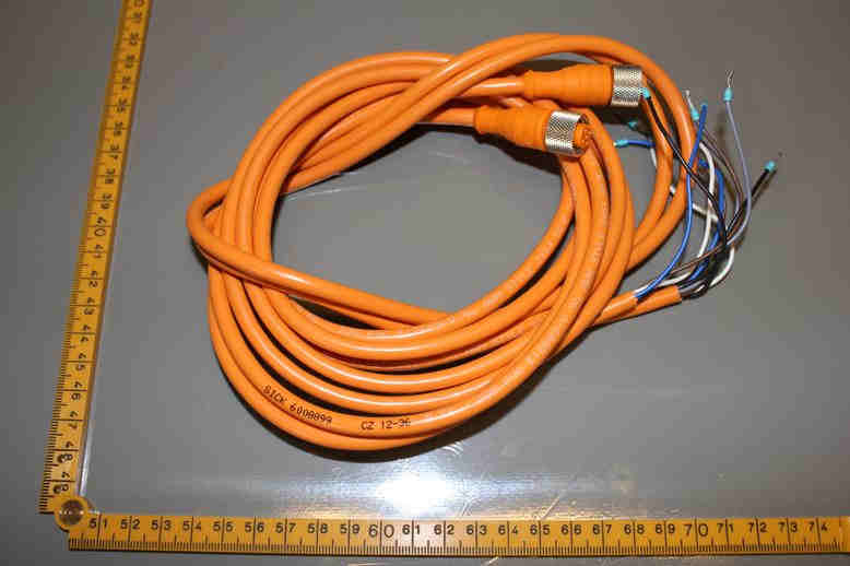 CORDSET 5-PIN, NO. CZ 12-36, LOT OF 2