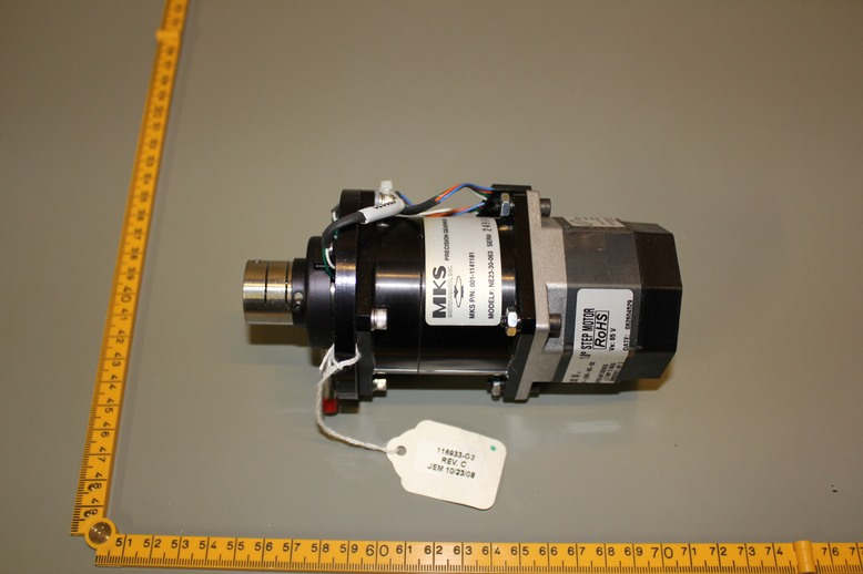 Danaher Powermax II, Model P21NRX-LNN-NS-00, 1.8° Step Motor, w/MKS Precision Gearhead 001-1141181, Model NE23-30-063