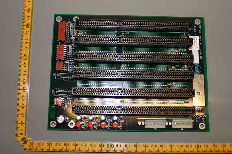 PCB BACKPLANE BOARD 6 X ISA PORTS, 30002-03 REV A