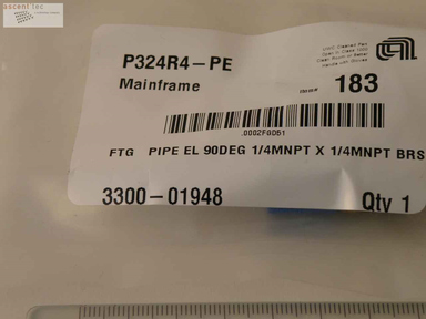 Ftg Pipe El 90Deg 1/4MNPT x 1/4MNPT Brs