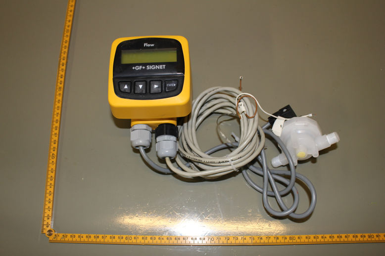 GEORG+GF+ SIGNET Flow Transmitter, w/934-2361 Mini Flow Sensor