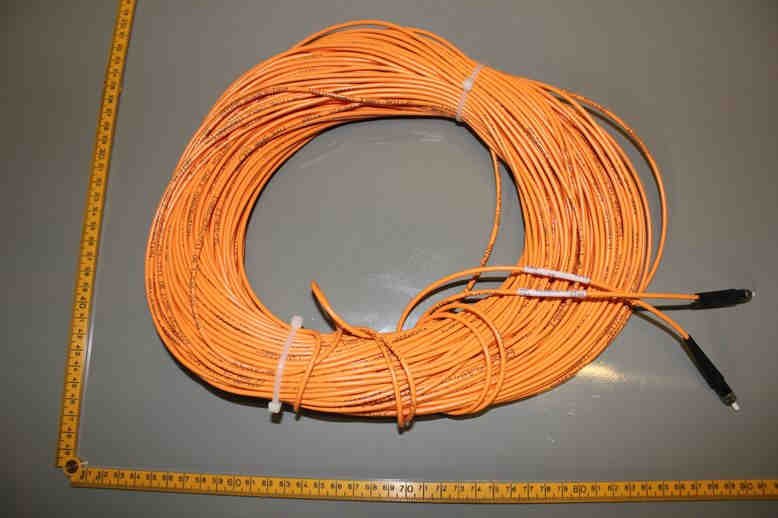 CABLE FIBER OPTIC 50-125UM, INTEROPTICS 3795 MM SMA-.70 DB, LOT OF 2