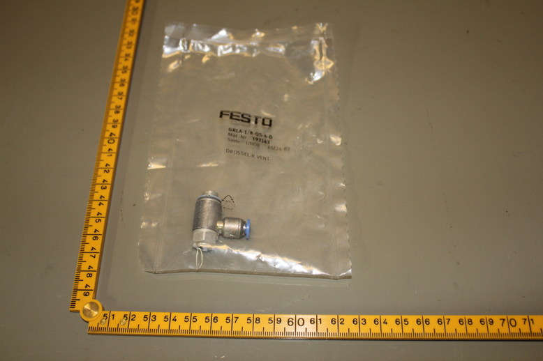 Exhaust Regulator, 4mm Tube Inlet, FESTO 193143, Lot of 5