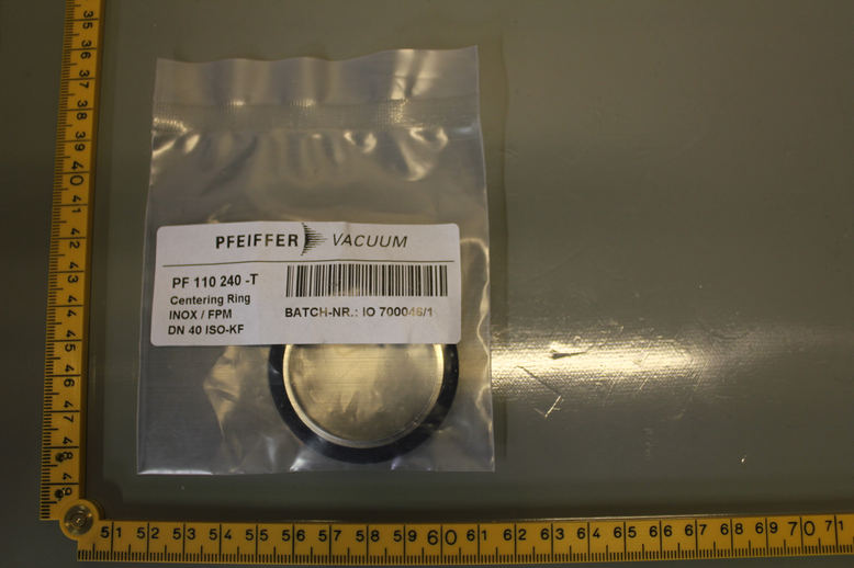 CENTERING RING, INOX FPM, DN 40 ISO-KF, LOT OF 8