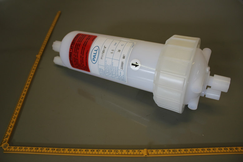 Megaplast In-Line PFA Filter Housing, Maximum Operating Pressure: 5.6 bar, PFN1F09H15