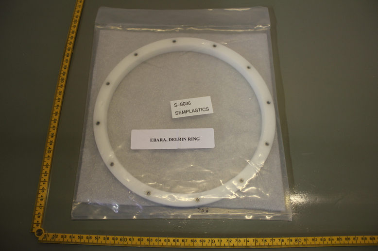 EBARA, DELRIN RING, E-0758, DIAMETER 23 CM, NEW OEM