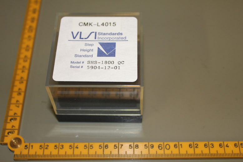 Step Height Standard, Slightly Damaged (No. CMK-L4015) for Calibration