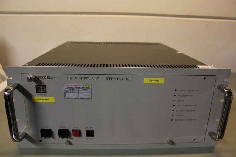 STP CONTROL UNIT, NO. SCU-H1000L (TURBO MOLECULAR PUMP CONTROL UNIT)