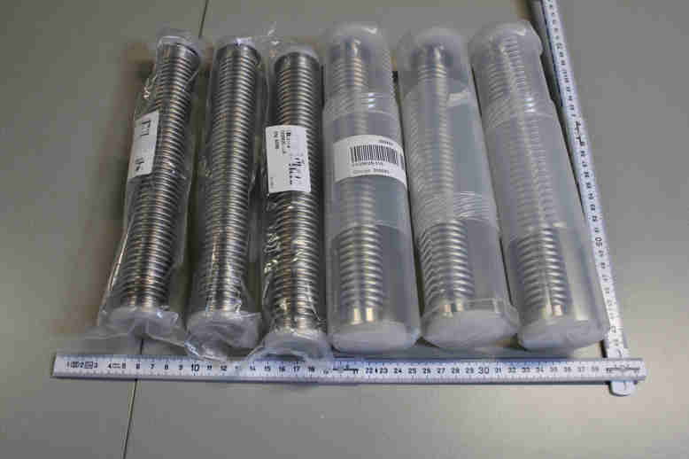 BELLOW 250mm SS KF25, LOT OF 6