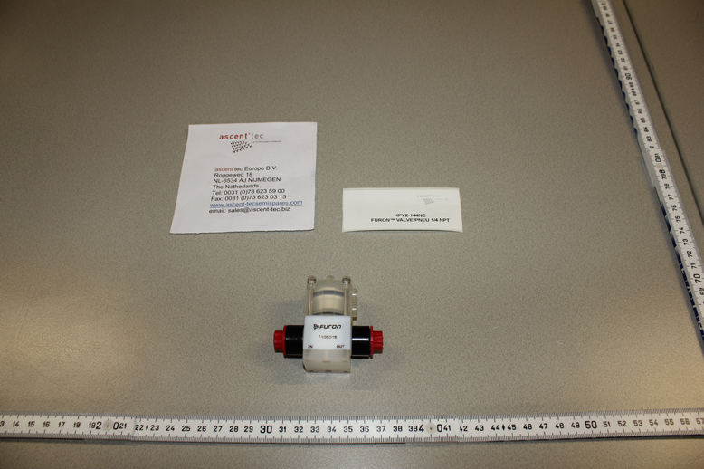 FURON HPV DIAPHRAGM VALVE, PNEUMATICALLY OPERATED, 2-WAY, 1/4" NPT