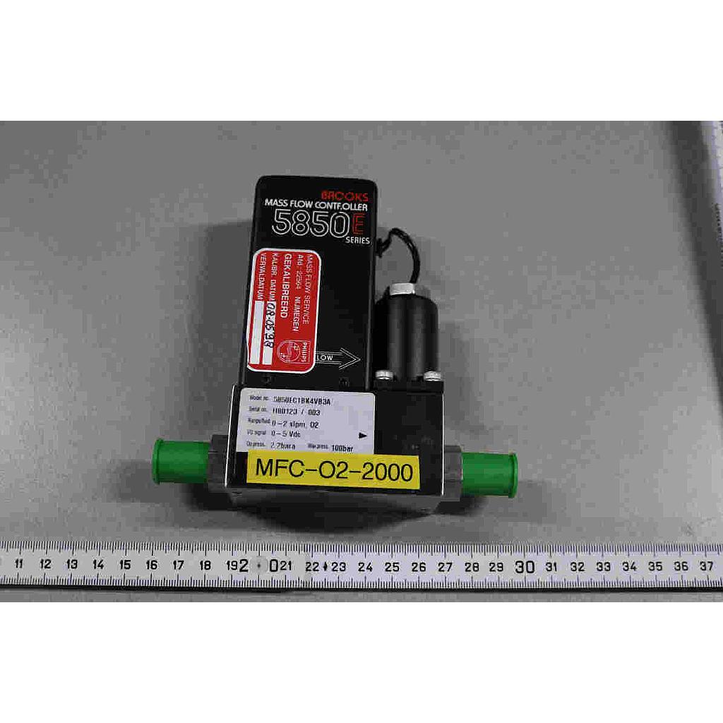 MASS FLOW RANGE 0-2 SLPM, GAS O2, SN: H80123/003