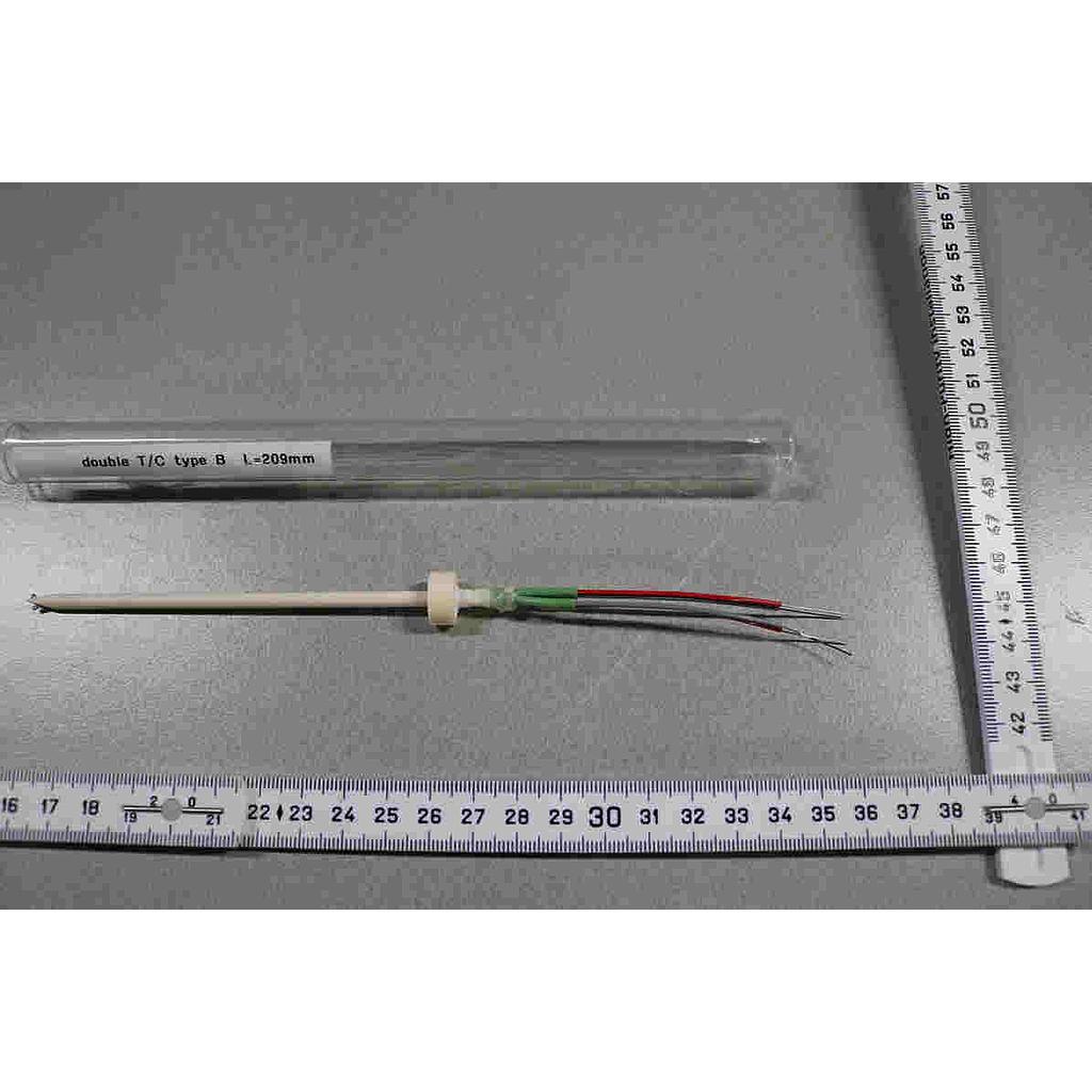 Thermocouple Double T/C Type B, L=209mm, Lot of 13