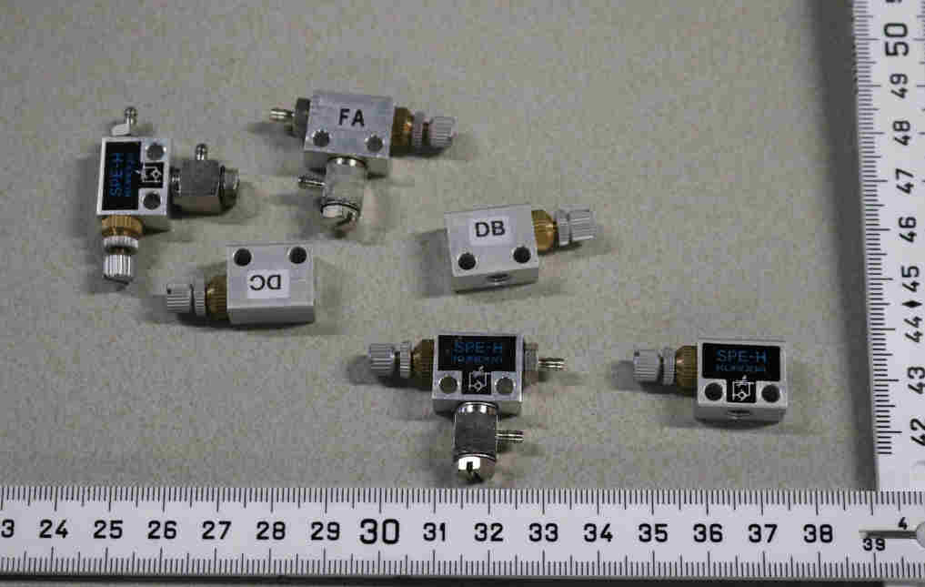 FLOW CONTROL VALVE ASSEMBLY, LOT OF 6