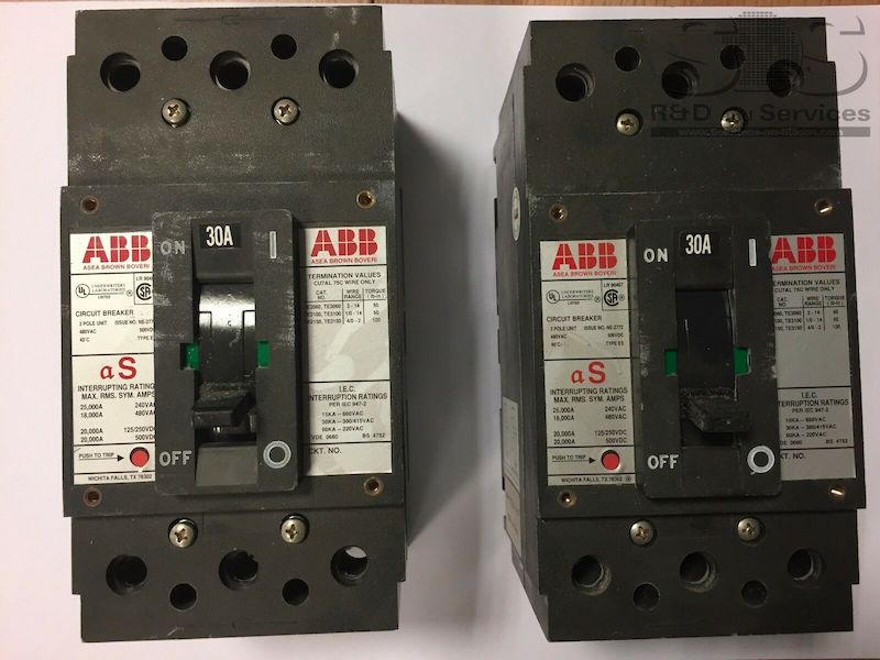 CIRCUIT BREAKER TYPE ES, 30A, 3 POLE, 480V