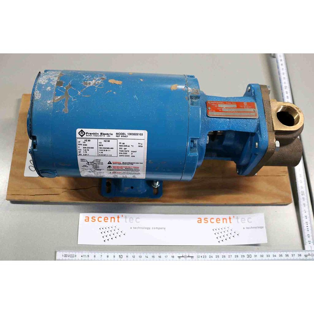 BURKS PUMP WITH MOD. 1303222103 (FRANKLIN ELECTRIC)