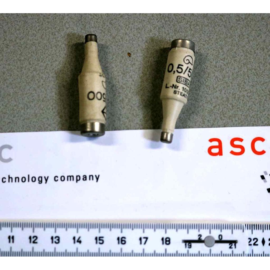 SIBA FUSE 0.5A/500V, LOT OF 15