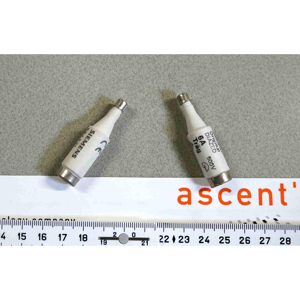 FUSE 6A/500V, LOT OF 9