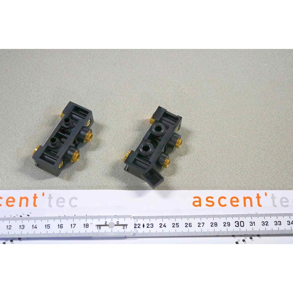 SUB-BASE END DIN RAIL, LOT OF 2