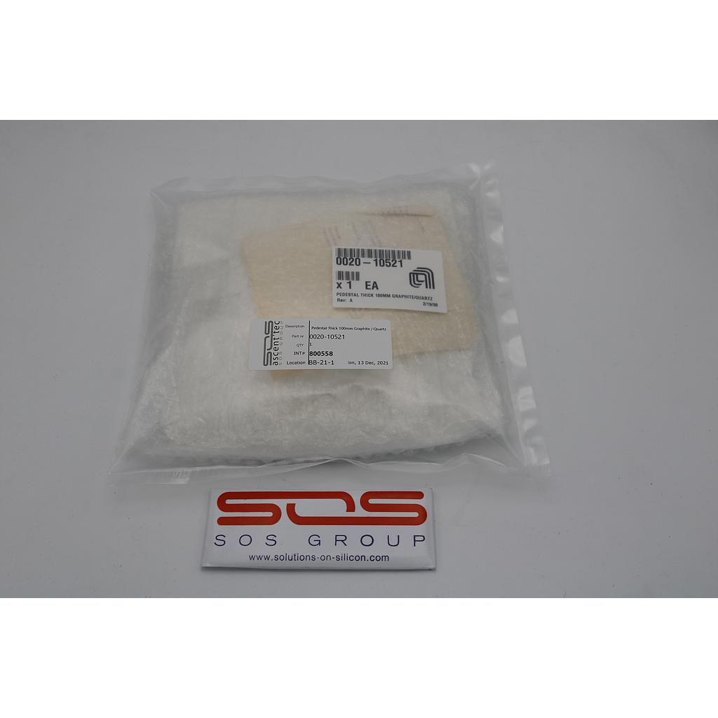 Pedestal Thick 100mm Graphite / Quartz