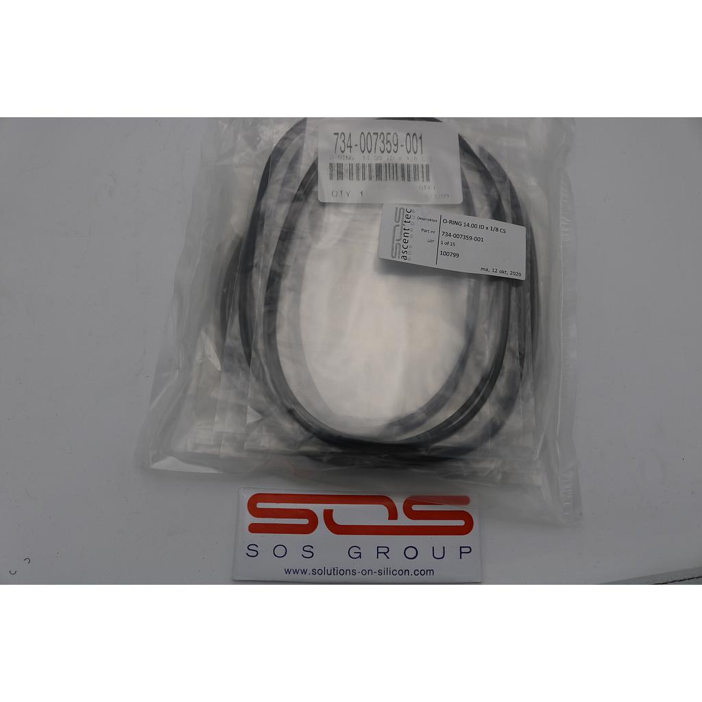 AS280 O-Ring 14.00 ID x 1/8 CS, Lot of 15