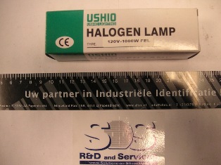 REACTOR LAMP USHIO HALOGEN 120V 1000W FEL REACTOR SPOTLIGHT