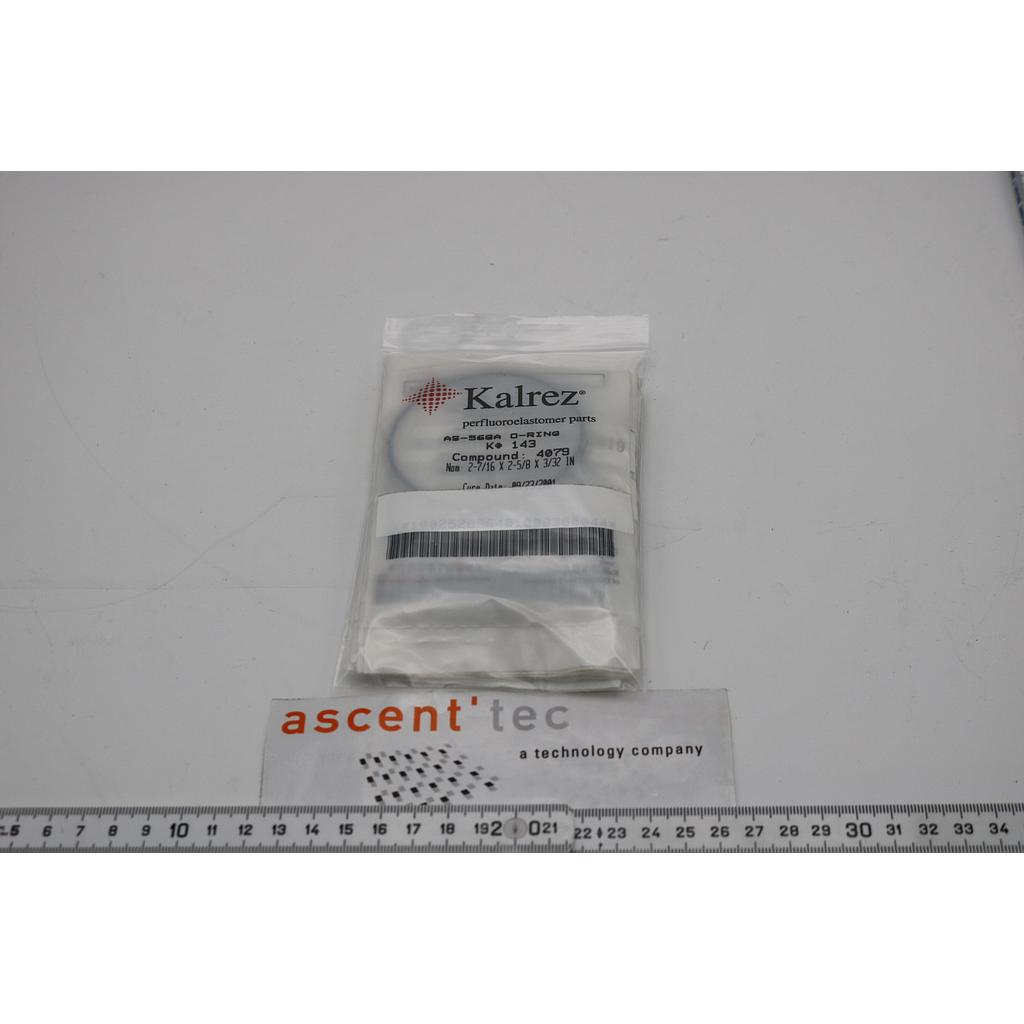 O-ring, Kalrez AS568-A, Compound 4079, K#143, lot of 8