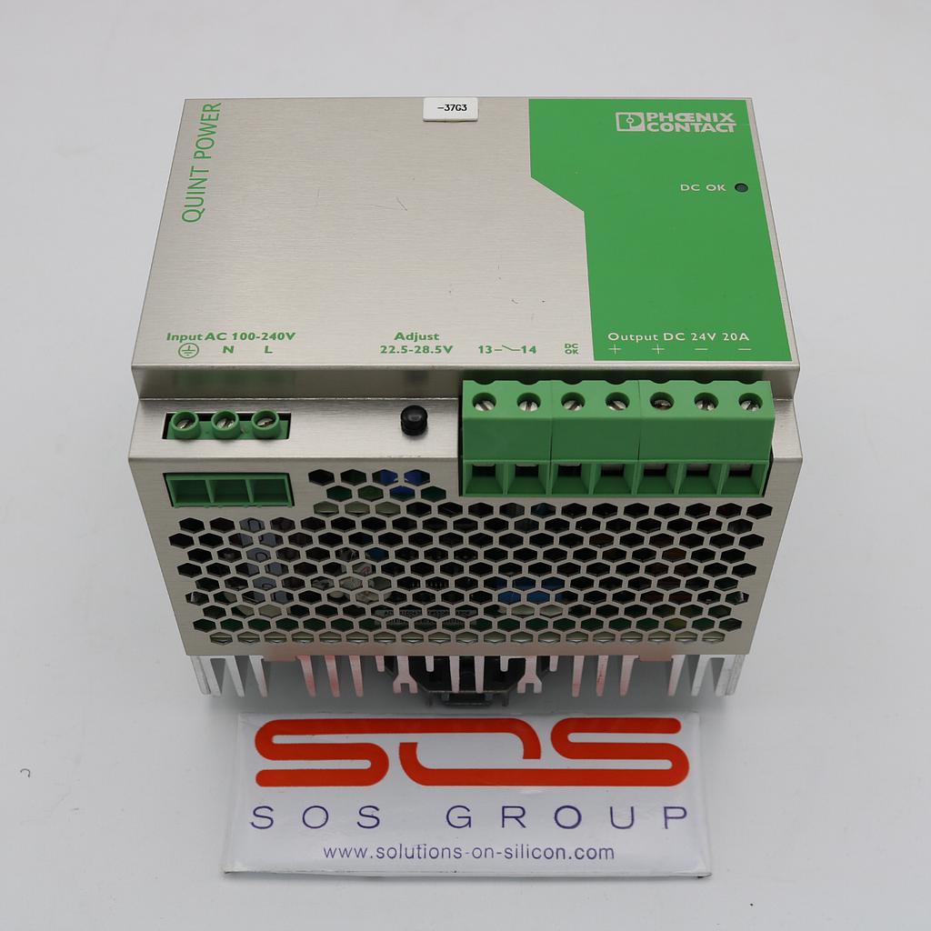 Switch Mode DIN Rail Power Supply, 85-264VAC Input, 24VDC Output, 2938620