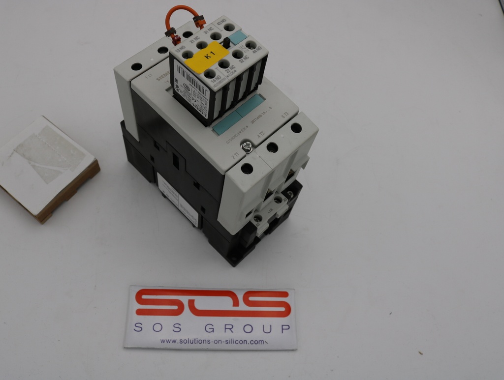 Sirius Contactor, AC-1, 140A/400V, 230VAC, 50/60Hz, 3-pole, Size S3, w/3RH1921-1HA22 Auxiliary Switch Block