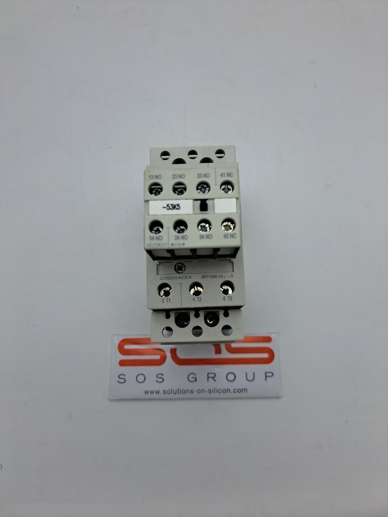 Sirius Power Contactor, AC-3 32A, 15kW / 400V 230V AC, 50/60 Hz, 3-Pole, Size S2, w/3RH1921-1FA31