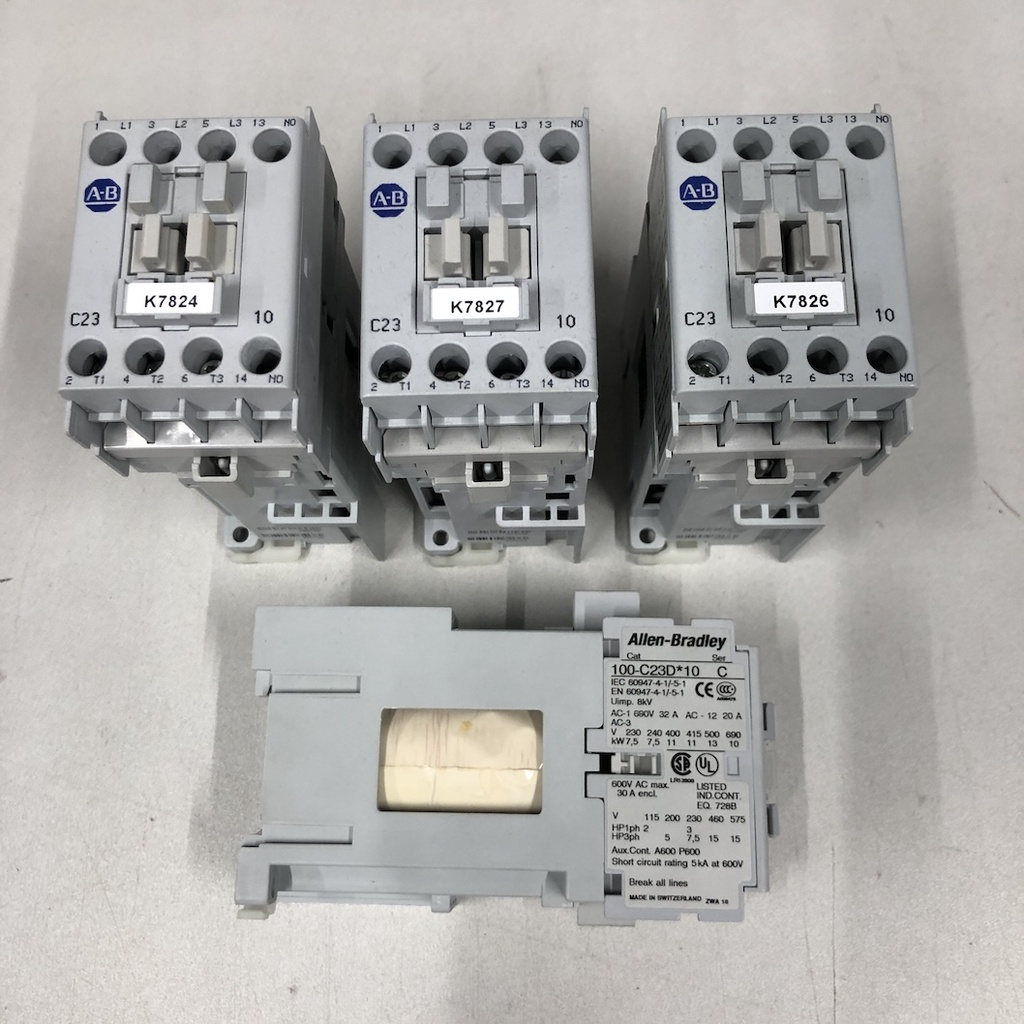 Contactor, 23A, Lot of 4