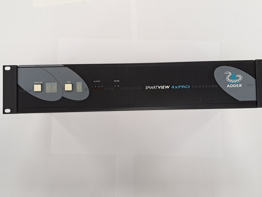 VEECO MaxBright TurboDisk, SmartView X Pro, 16 Port, 4x Simultaneous Keyboard, Mouse and Monitor Ports, and RJ45 Extender Port to 16 CPU'S