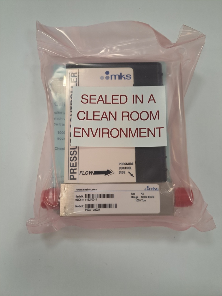 MKS P99A-28229 / 14836500, Pressure Controller, Range: 10000 SCCM, 1000 Torr, Calibrated with N2, PCDM-N2-100%-10000-30-0-DN