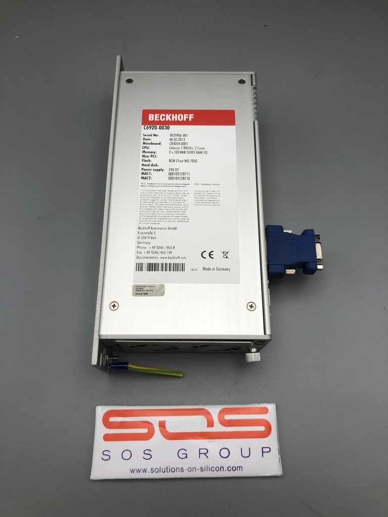 Beckhoff C6920-0030, Control Cabinet Industrial PC