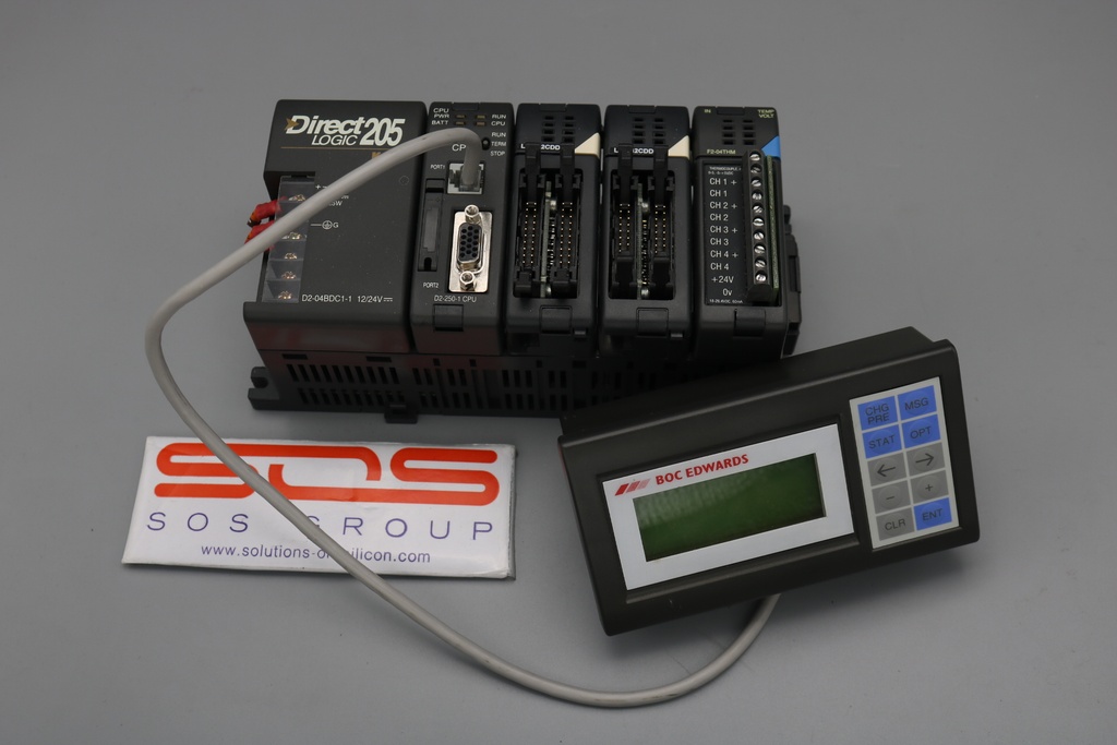 Automation Direct D2-04BDC1-1 Base, DirectLogic 205 with BOC Edwards DV-1000 Timer set