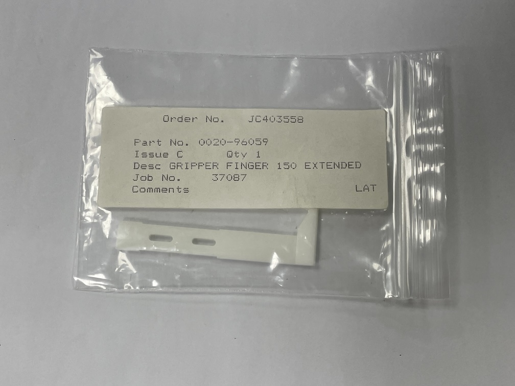 Applied Materials 0020-96059 Gripper Finger, 150 Ext.