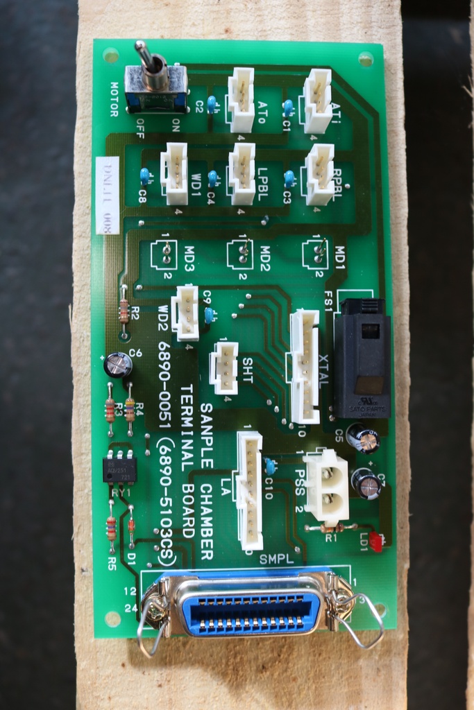 Rigaku TXRF300 Sanple Chamber Terminal Board PCB 6890-0051 (6890-5103CS)