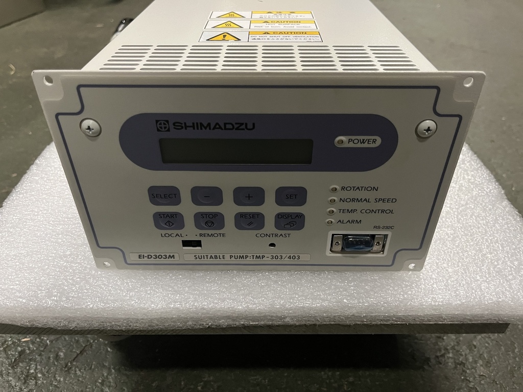 SHIMADZU EI-D303M TMP Power Unit FOR TURBO MOLECULAR TMP-303/403