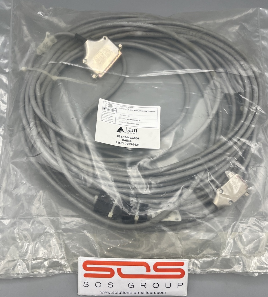 LAM 853-190495-060, CABLE ASSY, CA, TCU INTFC, EMI, 60'