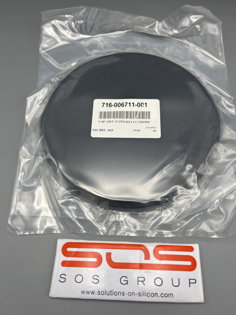 LAM 716-006711-001, 5.50" DFP-2 UPPER ELECTRODE